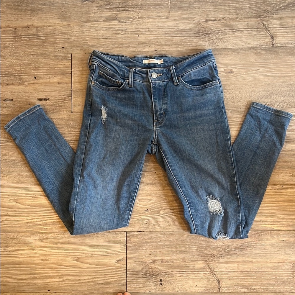 Blue Skinny Levi Jeans